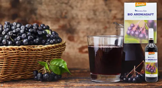 Aroniasäfte der Aronia Alm